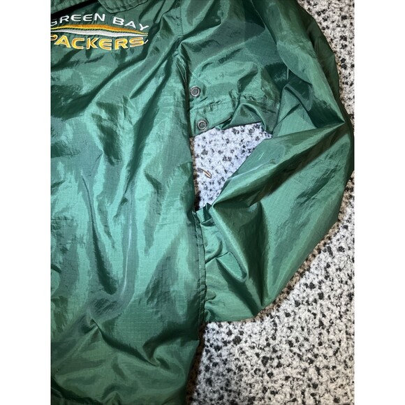 Vintage Mirage Green Bay Packers Jacket Size XL Quarter Zip Reversible - Picture 10 of 11